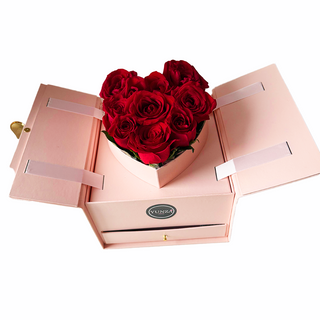 Surprise with this elegant box with 10 red roses. Valentines Day Flower delivery in Toronto and the GTA.