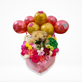 the best bundle ( Flowers, teddy and balloons) . Gifts for valentines day for your wife, girlfriend or bestfriend.