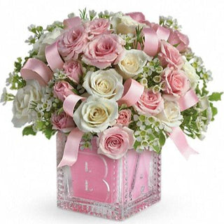 Send Pink Roses for Newborn to North York
