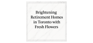 Flowers have a special way of lifting spirits — their colors, fragrance, and beauty can bring comfort and joy to anyone, especially seniors living in retirement or nursing homes.