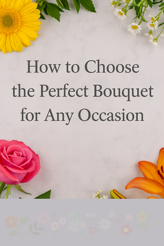 How to Choose the Perfect Bouquet for Any Occasion