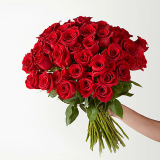 Fifty Long Stem Red Roses