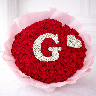 Handmade letter rose bouquet – premium Toronto florist
