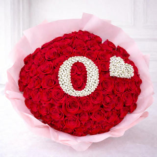 Letter rose bouquet for Valentine’s Day – Toronto florist