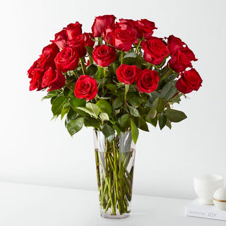 Valentine's Day - Long Stem Red Rose Bouquet