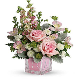 Welcome the newest little bundle of Joy with this beautiful affordable floral arrangement. We deliver to Brampton! 