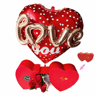 Valentine's Day Flowers with Love You Balloon. Express your love with this amazing gift. We offer Flower Delivery to Brampton and the GTA.