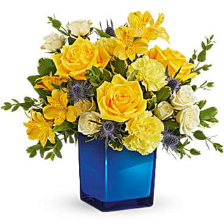 Golden Blue Bouquet