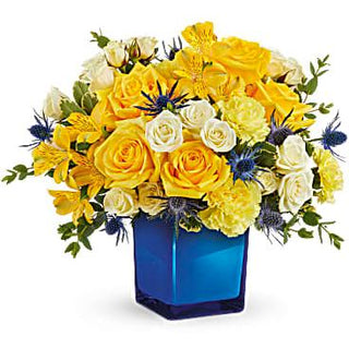 Golden Blue Bouquet