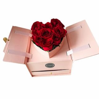 Surprise with this elegant box with 10 red roses. Valentines Day Flower delivery in Toronto and the GTA. 