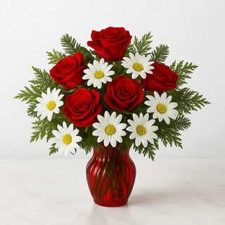 Christmas Flowers with Red Roses | Yunza Florist Toronto