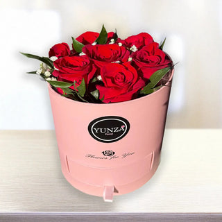 box of flowers with red roses, delivery in  toronto same day delivery