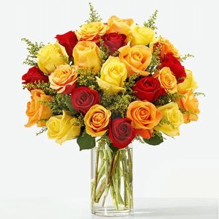 Sunlit Fall Rose Bouquet