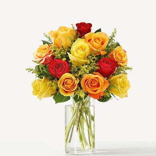 Sunlit Fall Rose Bouquet