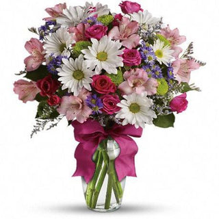 soft and soothing beauty of our Pretty in Pink Bouquet. Great Birthday flowers Whitby