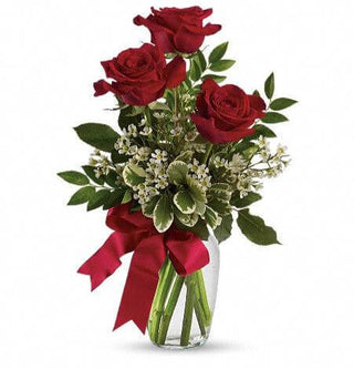 Thoughts of You Bouquet with Red Roses