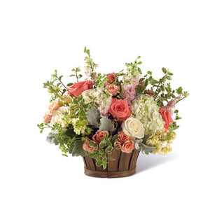Large pastel rose basket—ideal for sympathy, get well or birthday gifting