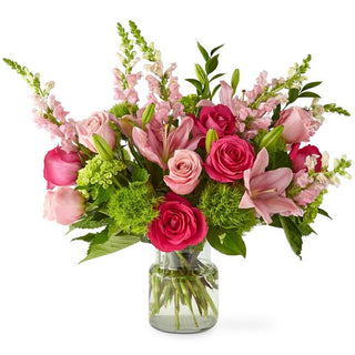 Delicate pink and blush rose bouquet for weddings or celebrations
